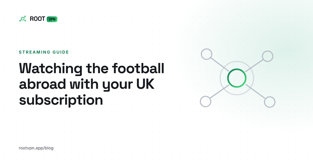 Watching the football abroad with your UK subscription